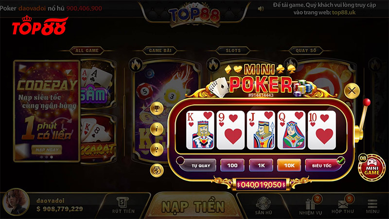 Cách chơi Poker Top88 và chiến thuật chơi Poker giỏi từ cao thủ