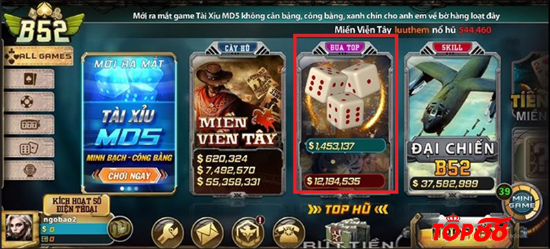 Top 10 game tài xỉu nhiều người chơi nhất 2023