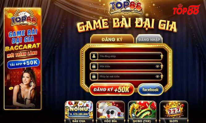 Top88 Game bài đổi thưởng - Link tải game mới nhất 8/2023