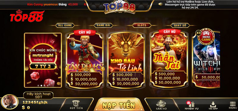 Top88 trang chủ - Link vào trang chủ Top88 mới nhất 2023 